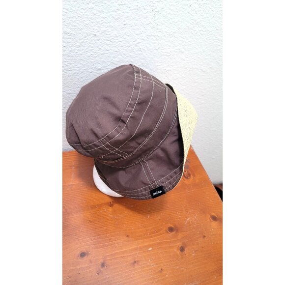 Prana Reversible Brown & Yellow Bucket Hat Size M - Picture 2 of 6